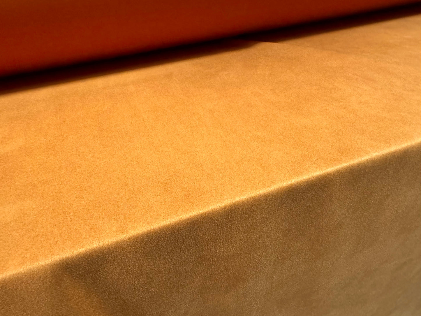 Scuba suede stretch spandex double jersey dress fabric, per metre - plain - toffee