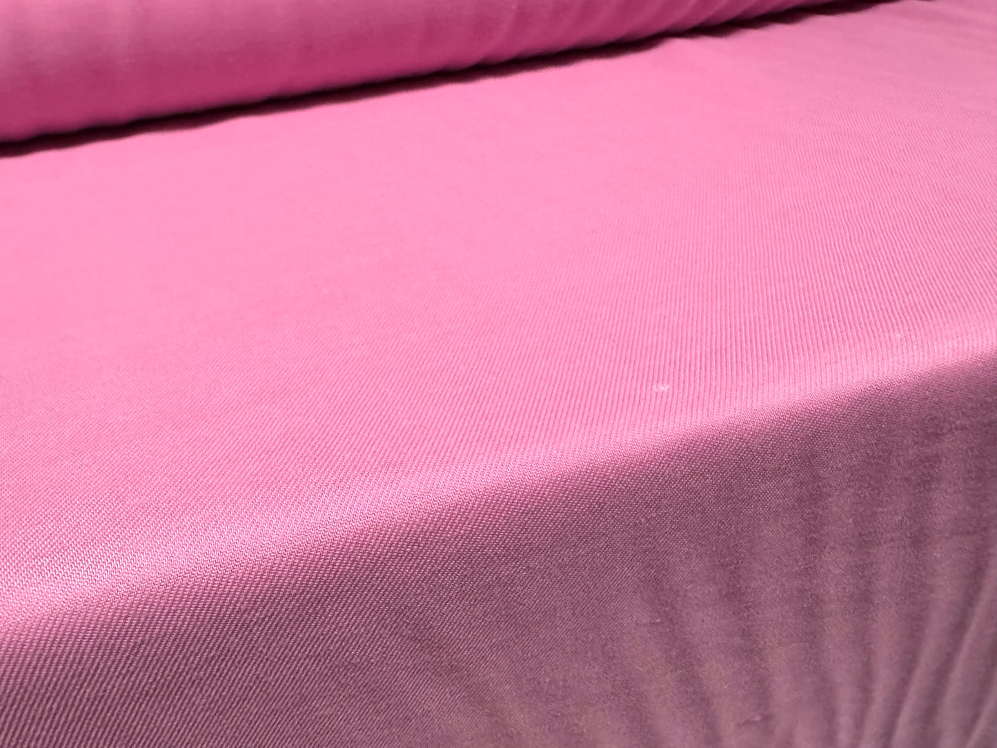 Soft plain weave twill fabric, per metre - pink