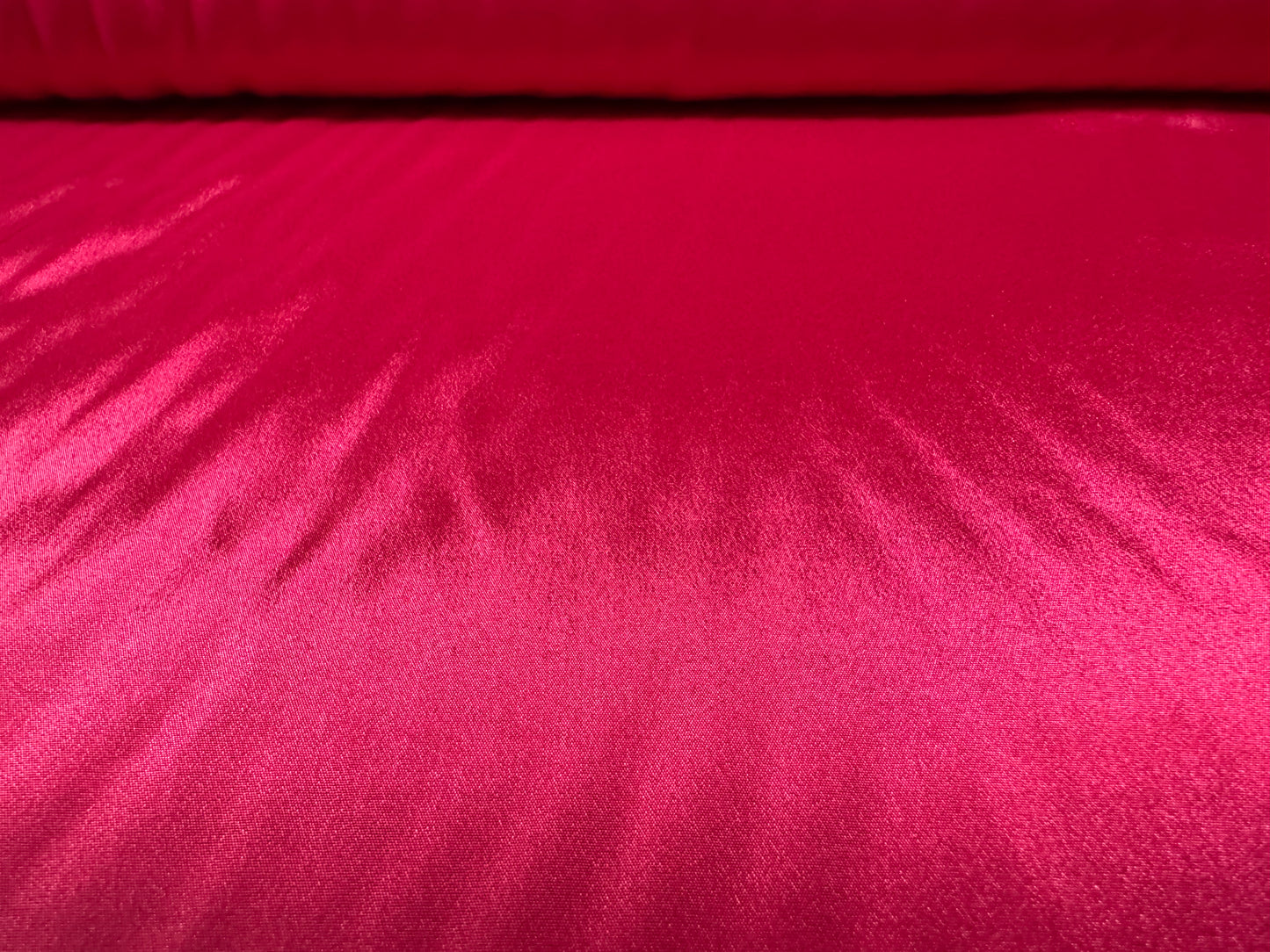 Crepe de chine woven dress fabric, per metre - plain - cerise pink