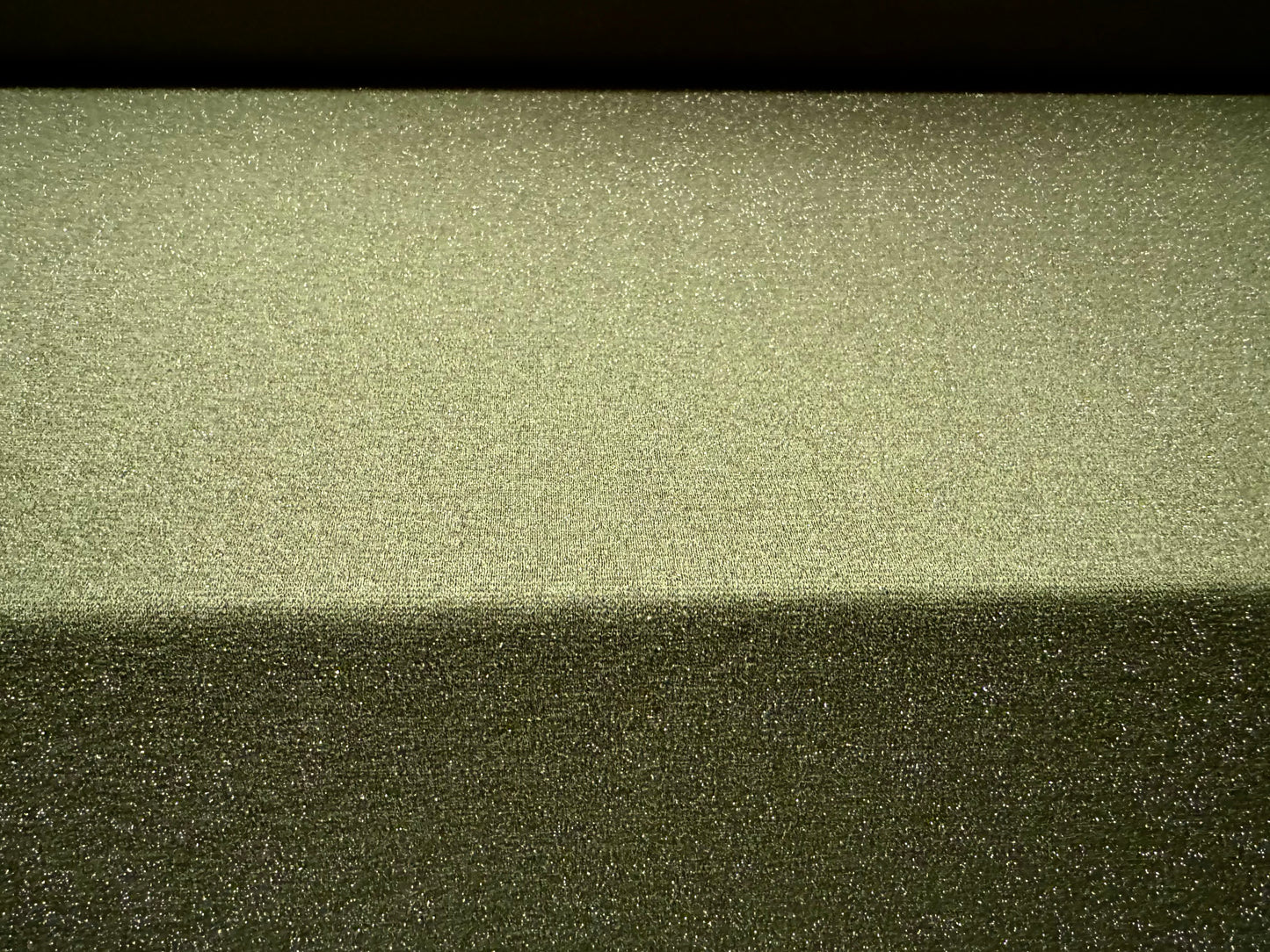 Metallic scuba stretch spandex double jersey fabric, per metre - khaki with silver lurex