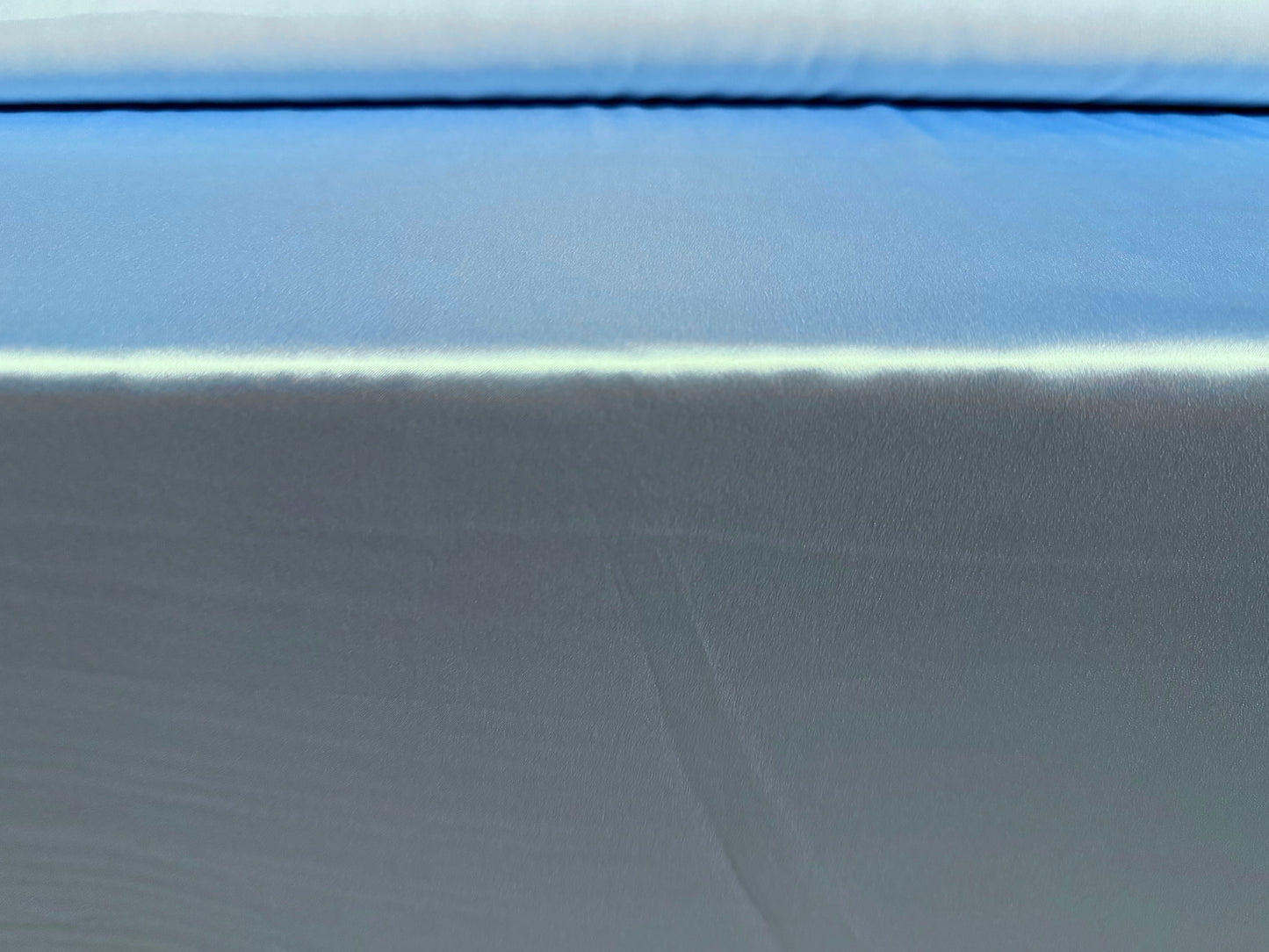 Silky Stretch charmeuse satin dress fabric, per metre - plain - sky blue