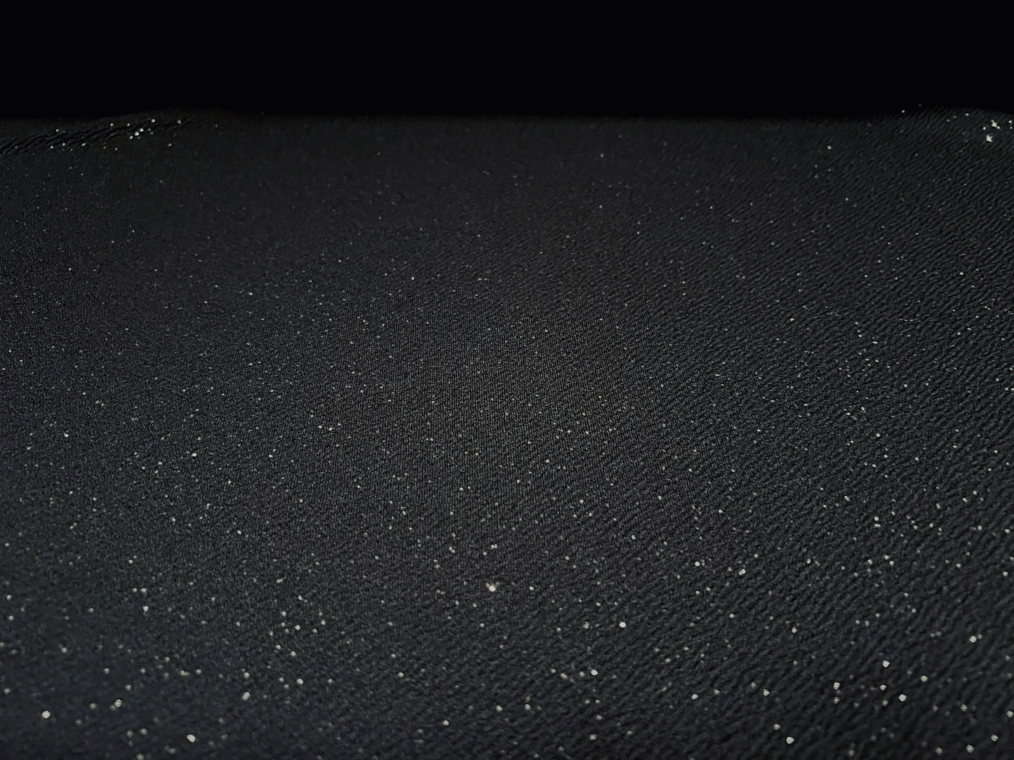 Metallic Liverpool textured scuba stretch double jersey fabric, per metre - black & silver