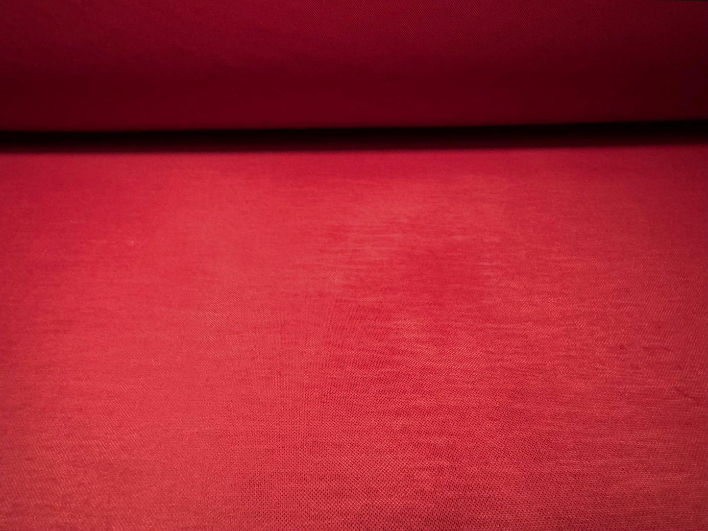 Power mesh net stretch spandex fabric, per metre - plain - deep red