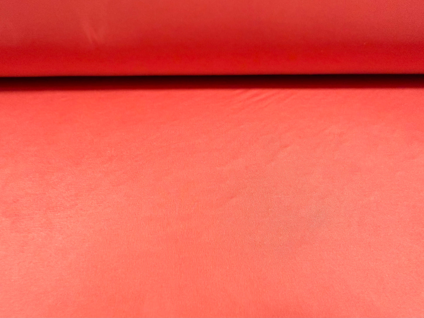 Soft touch spandex stretch jersey fabric, per metre - plain - coral
