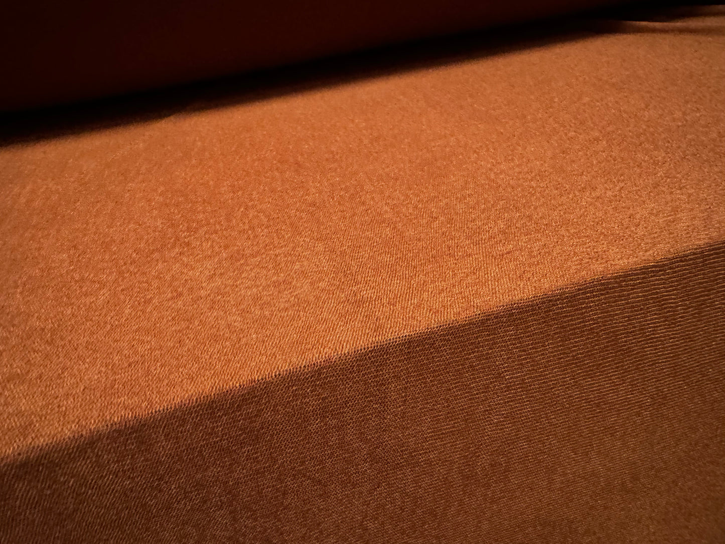 Power mesh net stretch spandex fabric, per metre - melange - rust