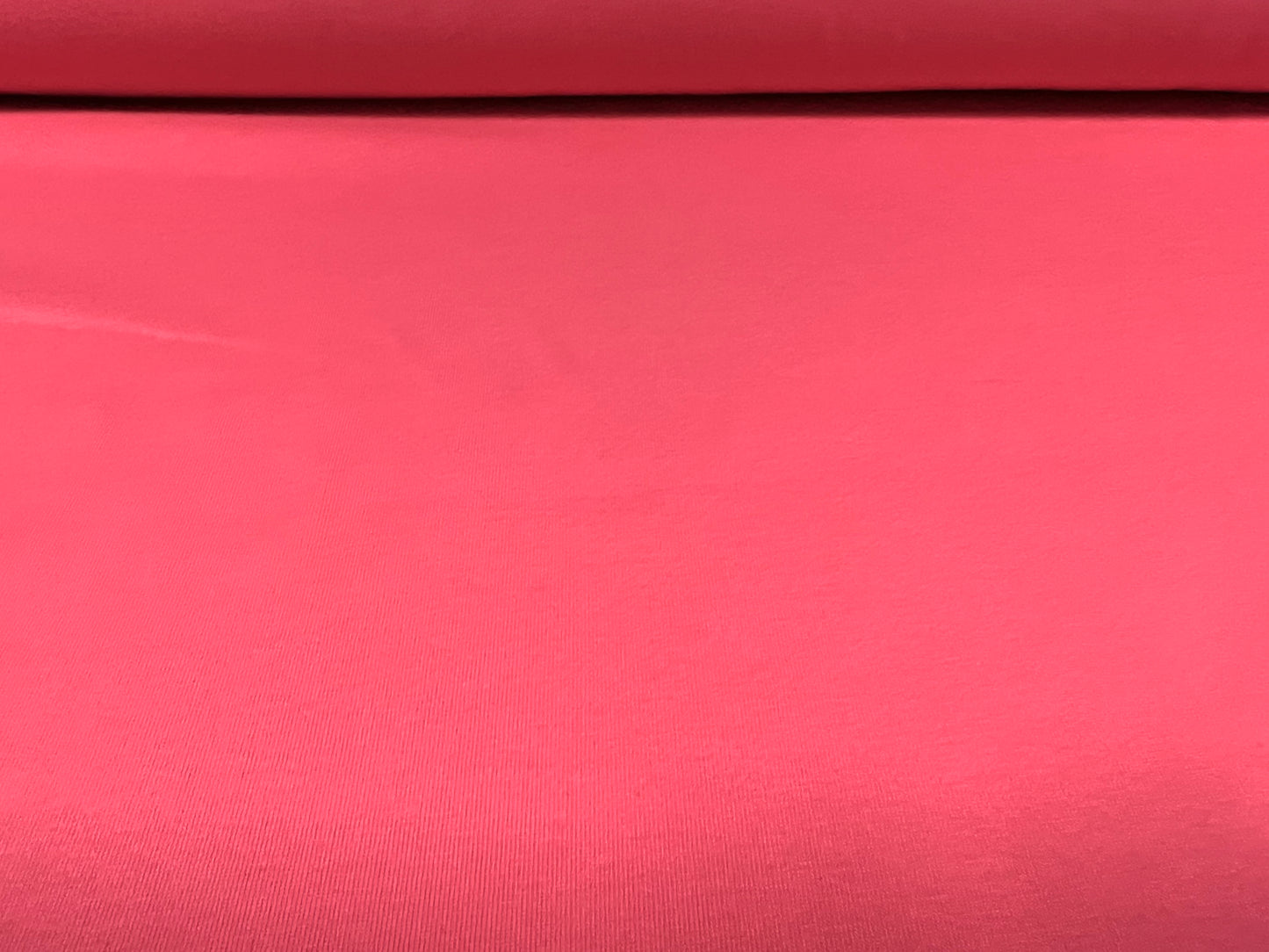 Cotton spandex stretch single jersey fabric, per metre - plain - bubblegum pink