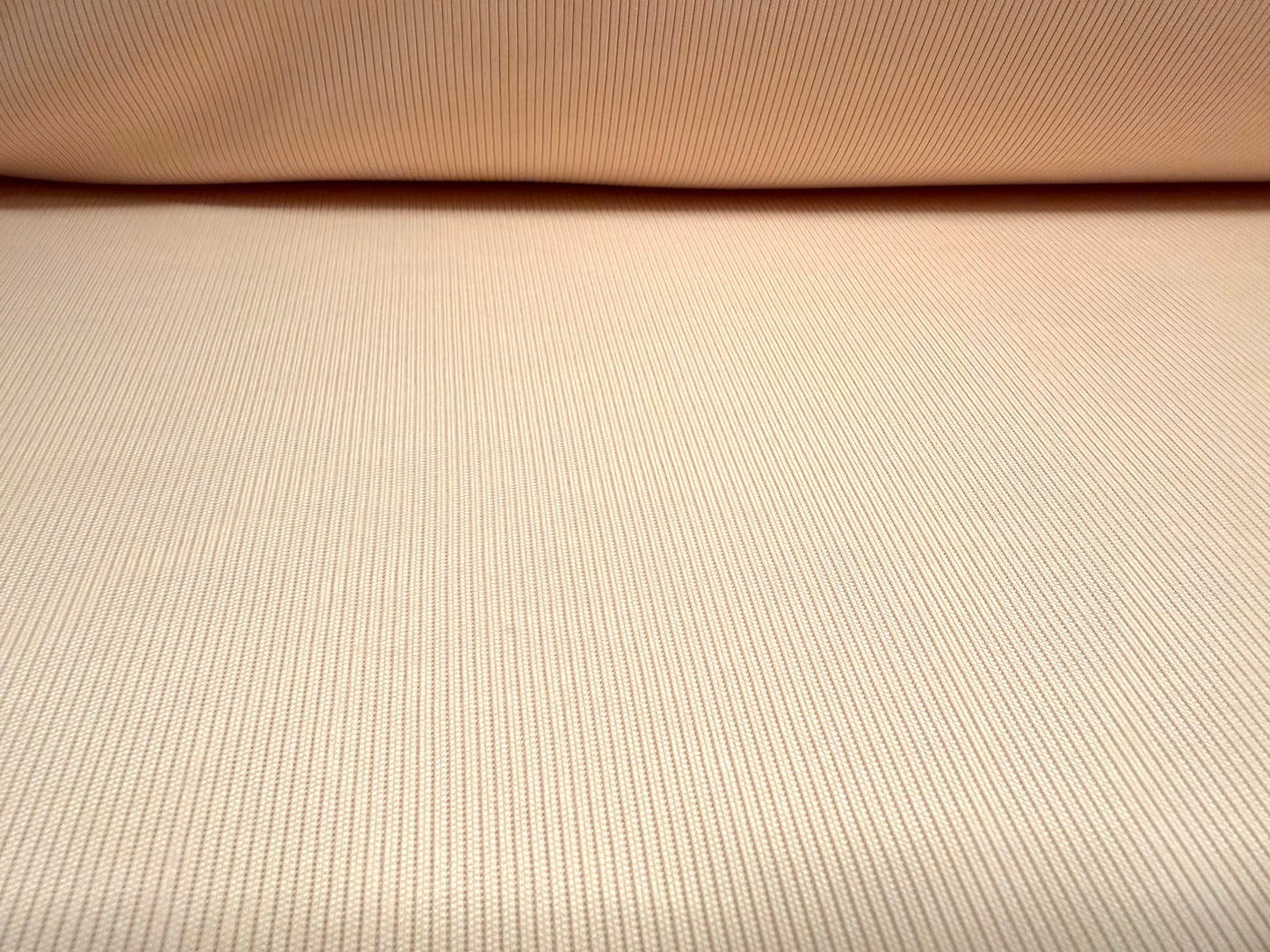 Soft handle rib jersey knit fabric, per metre - plain - light peach