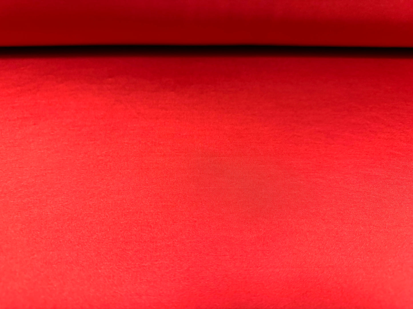 Disco shimmer stretch spandex jersey fabric, per metre - plain - red