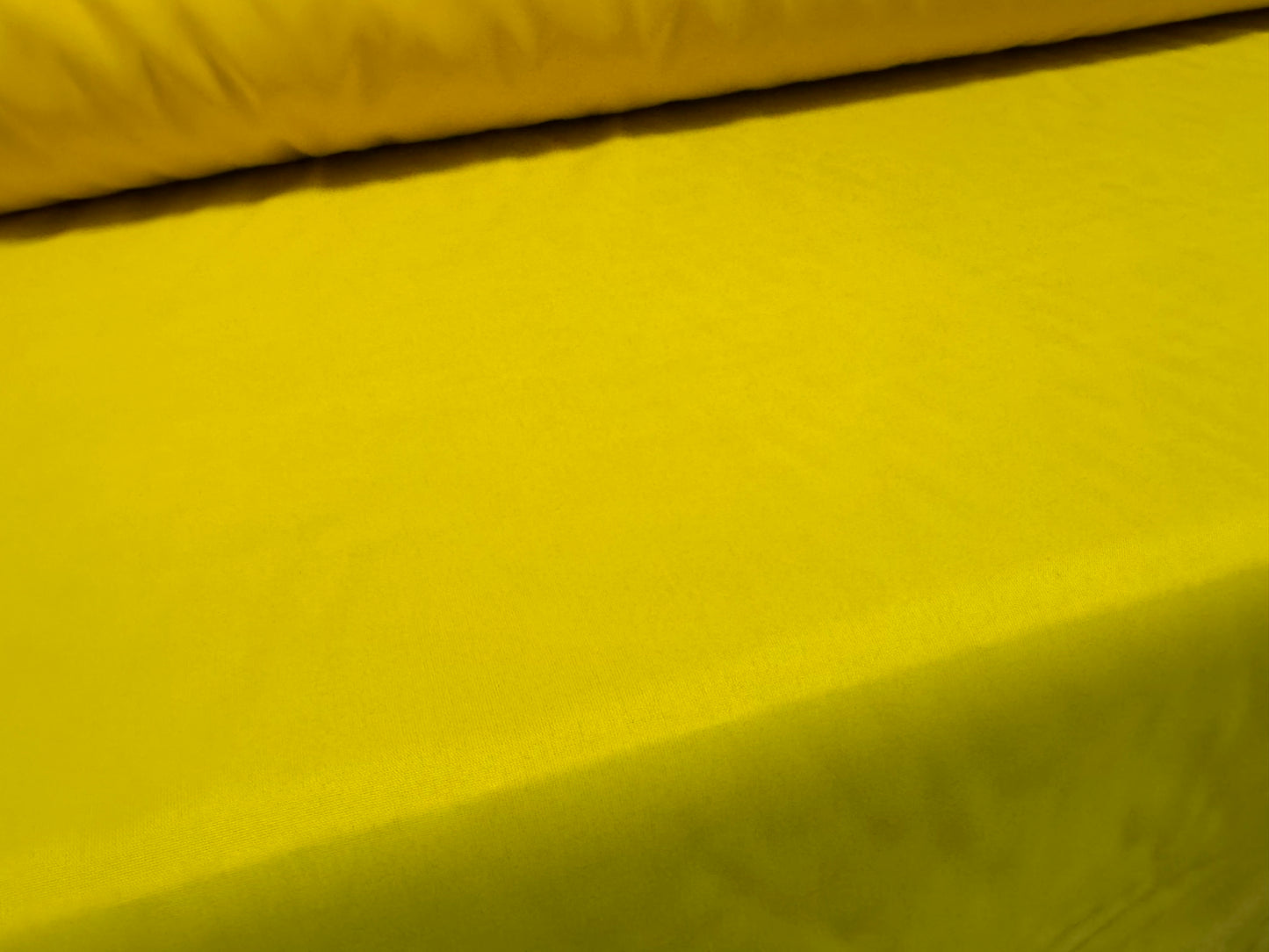 Lightweight woven nylon fabric, per metre - plain - canary yellow