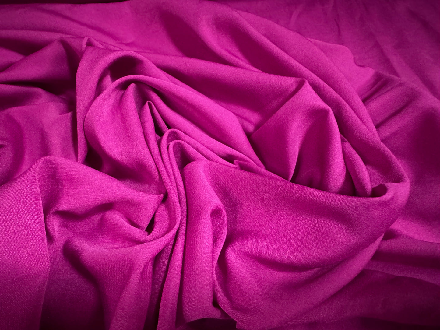 Super soft pongee woven dress fabric, per metre - plain - magenta