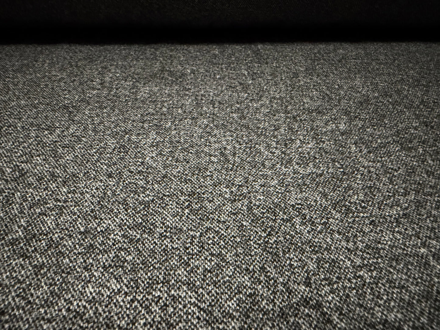 Soft wool flannel fabric, per metre - mid grey