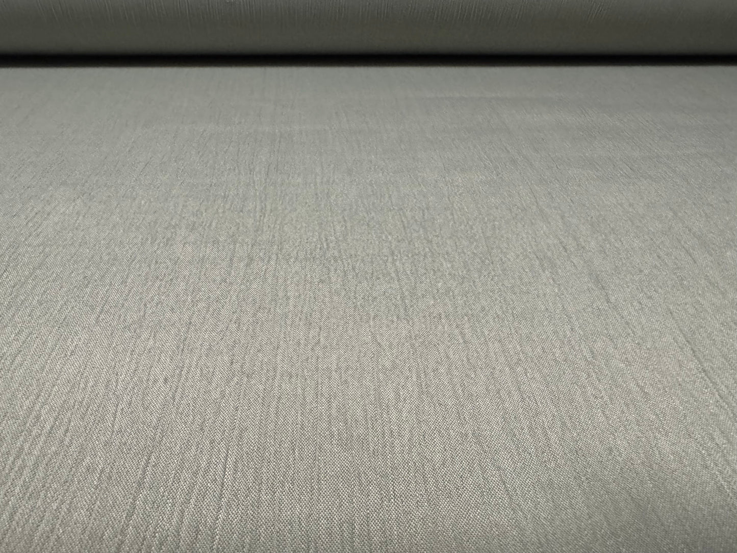 Treebark georgette woven dress fabric, per metre - plain - sage grey