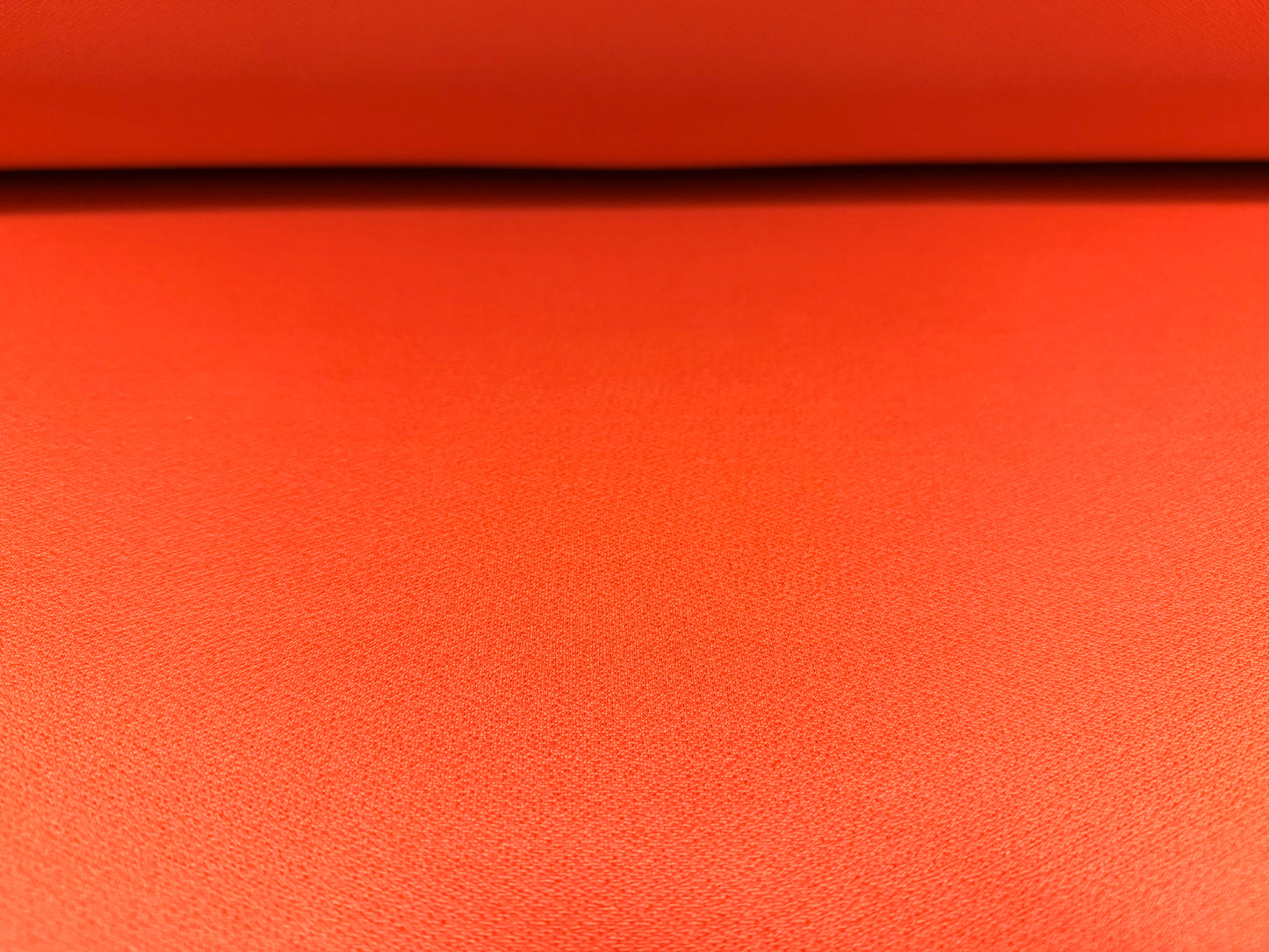 Stretch Spandex crepe jersey fabric, per metre - plain - blood orange