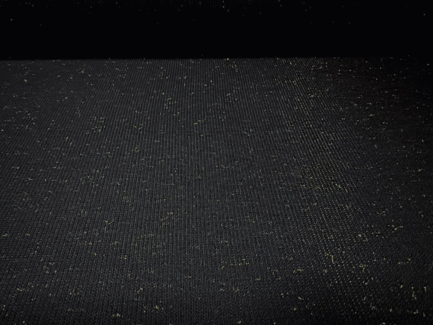 Metallic Stretch Spandex rib jersey fabric, per metre - black with gold Lurex fleck