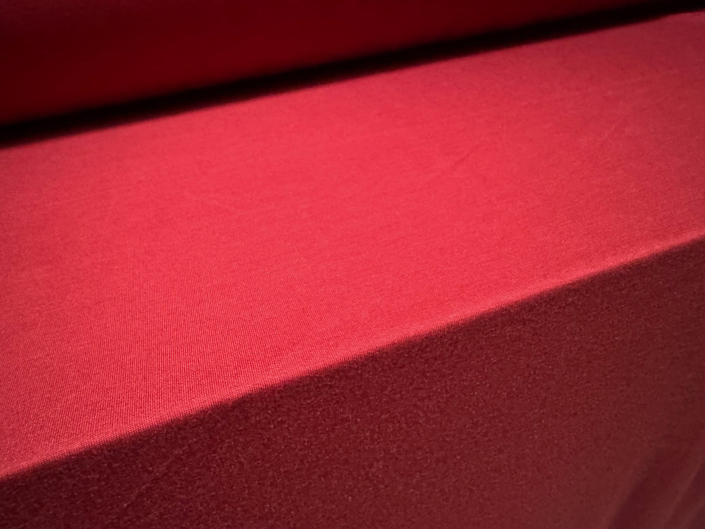 Soft handle French Terry loopback jersey fabric, per metre - Plain - winter red