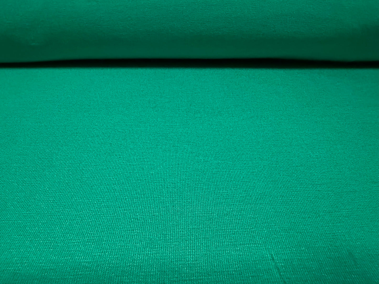 Viscose spandex stretch single jersey fabric, per metre - plain - jade green