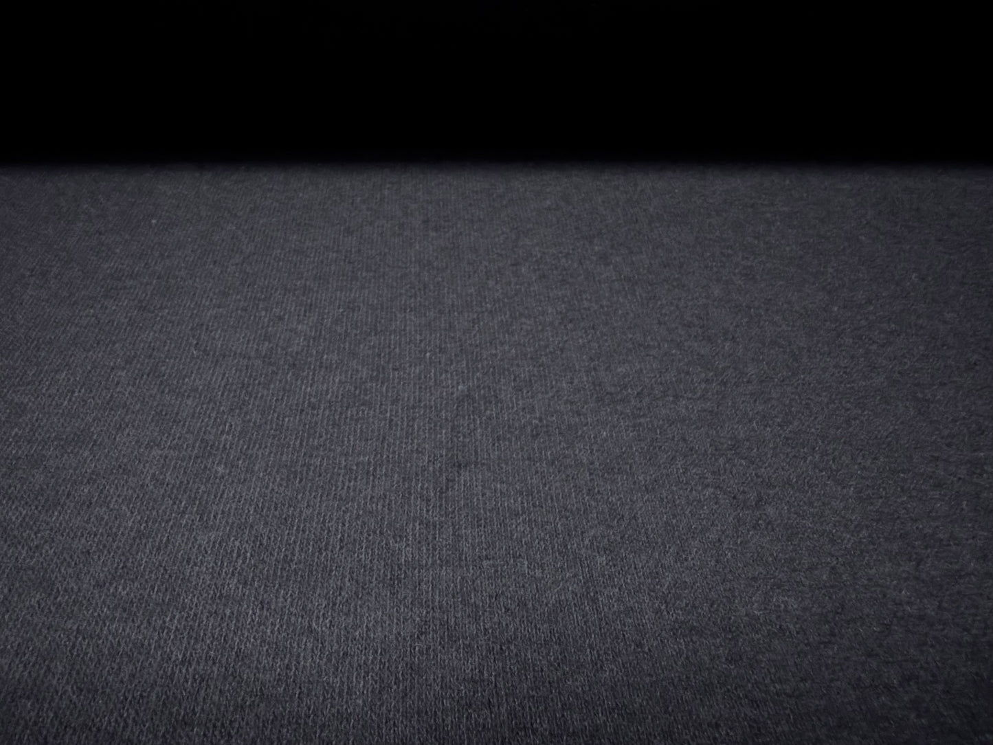 Heavyweight wool knit fabric, per metre - plain - navy blue