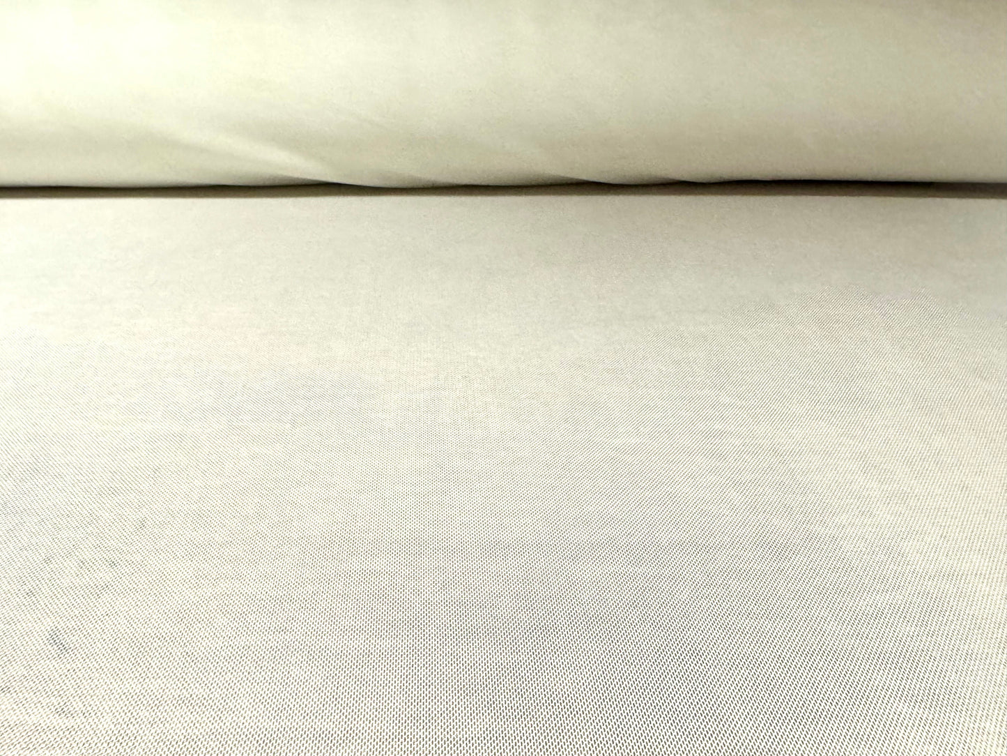 Power mesh net stretch spandex fabric, per metre - plain - cream