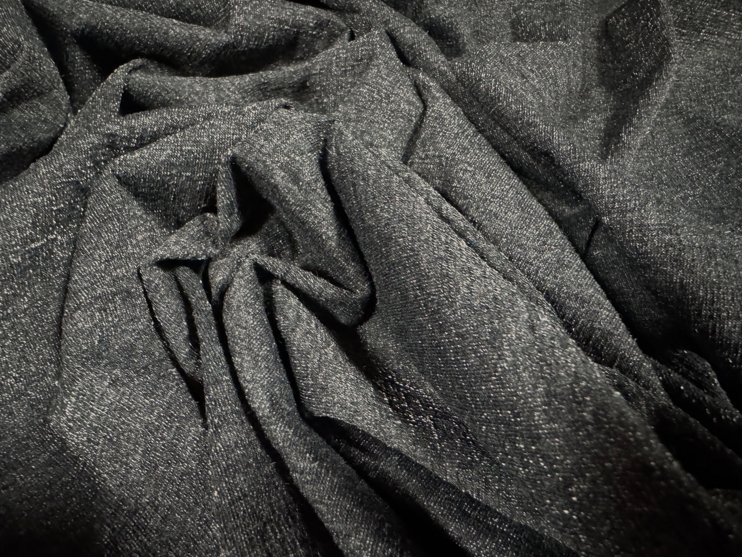 Super stretch spandex jersey fabric, per metre - flecked - grey melange