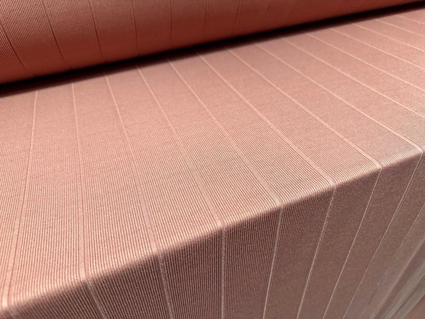 Bandage rib bodycon spandex stretch jersey fabric, per metre - old Rose pink