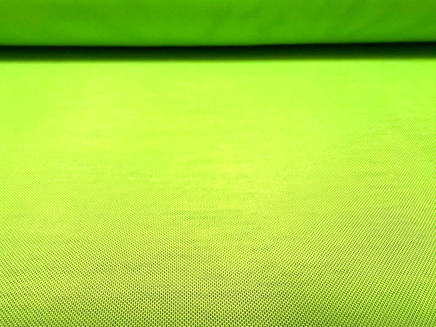 Power mesh net stretch spandex fabric, per metre - plain - fluorescent green