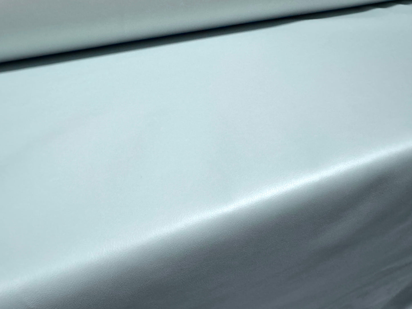Leather look stretch pvc fabric, per metre - plain - baby blue