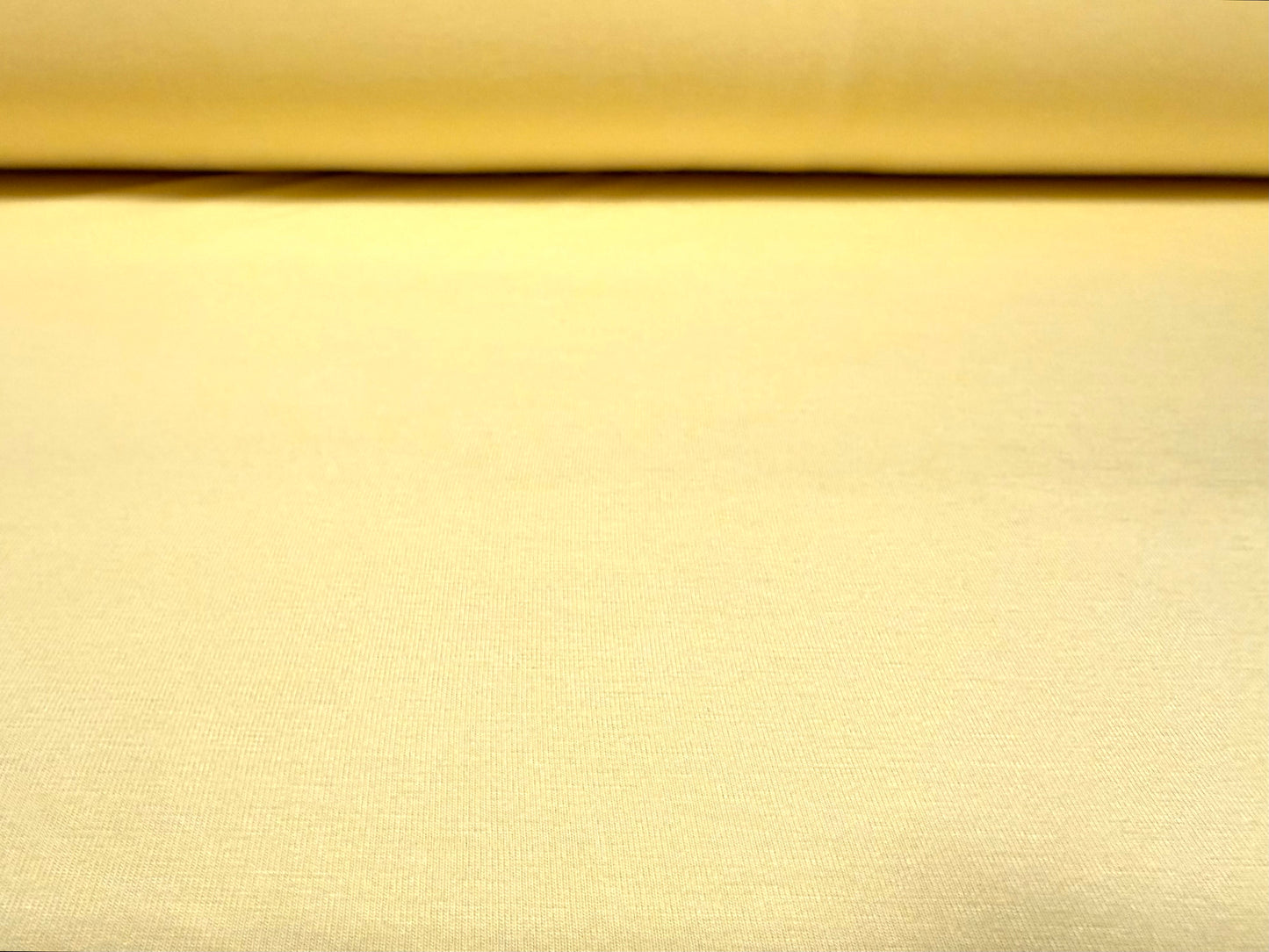 Viscose spandex stretch single jersey fabric, per metre - plain - daffodil yellow
