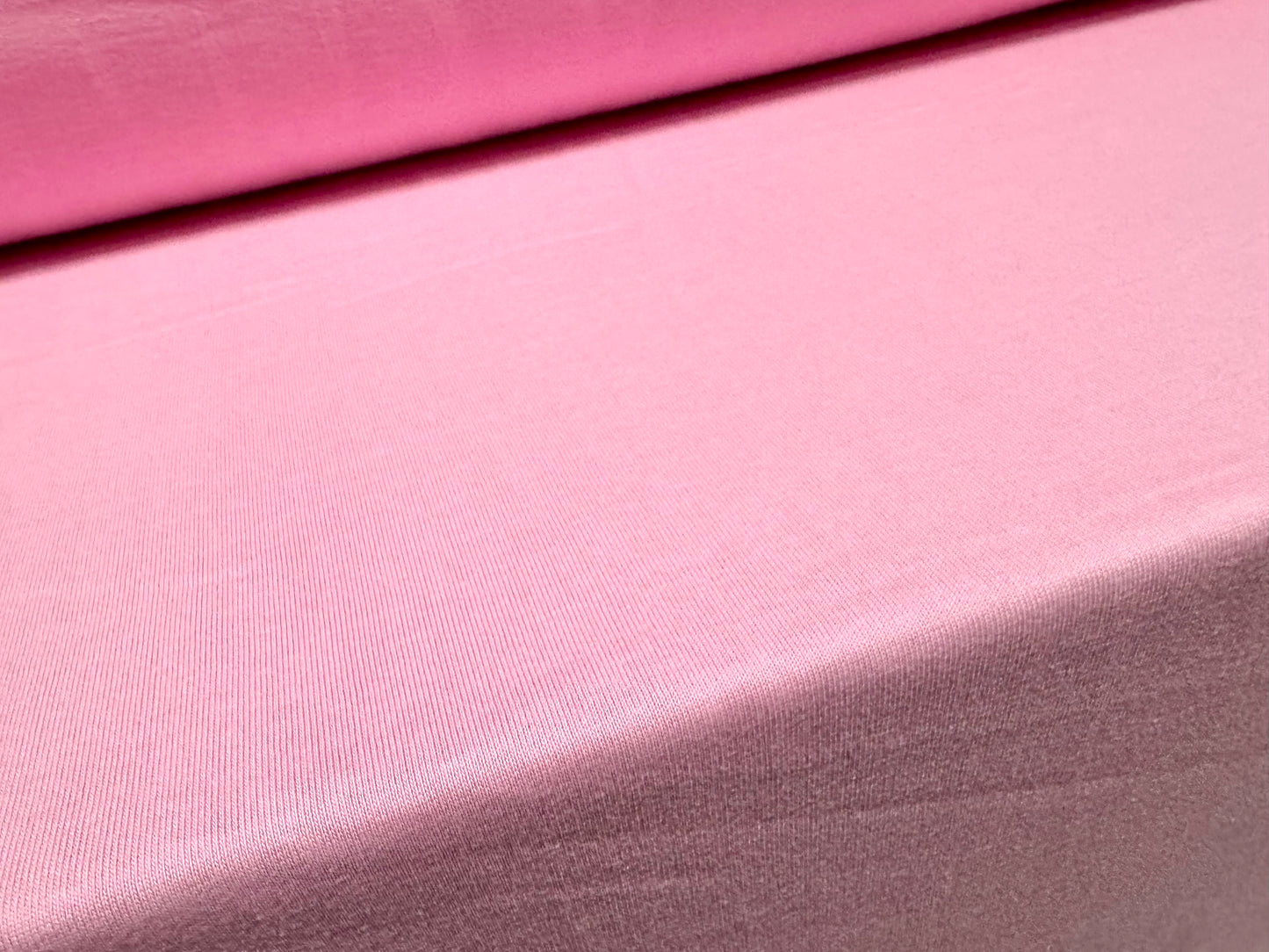 Cotton single jersey fabric, per metre - plain - pink