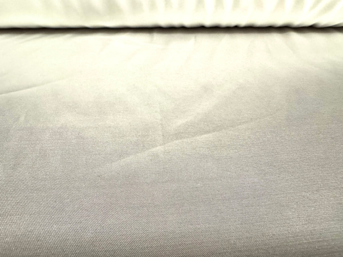 Silky Stretch charmeuse satin dress fabric, per metre - plain - ivory