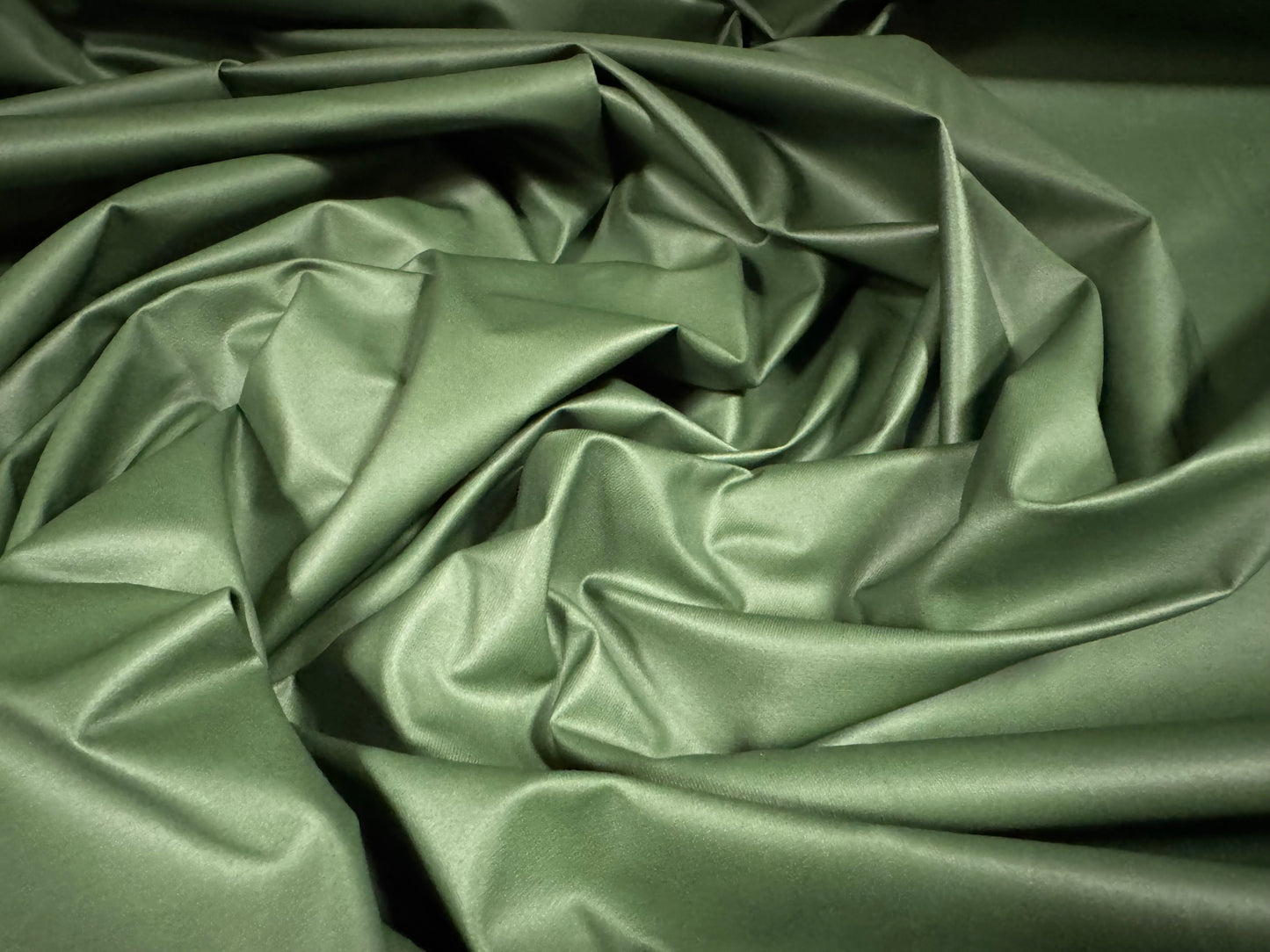 Coated nylon fabric, per metre - plain - Lincoln Green