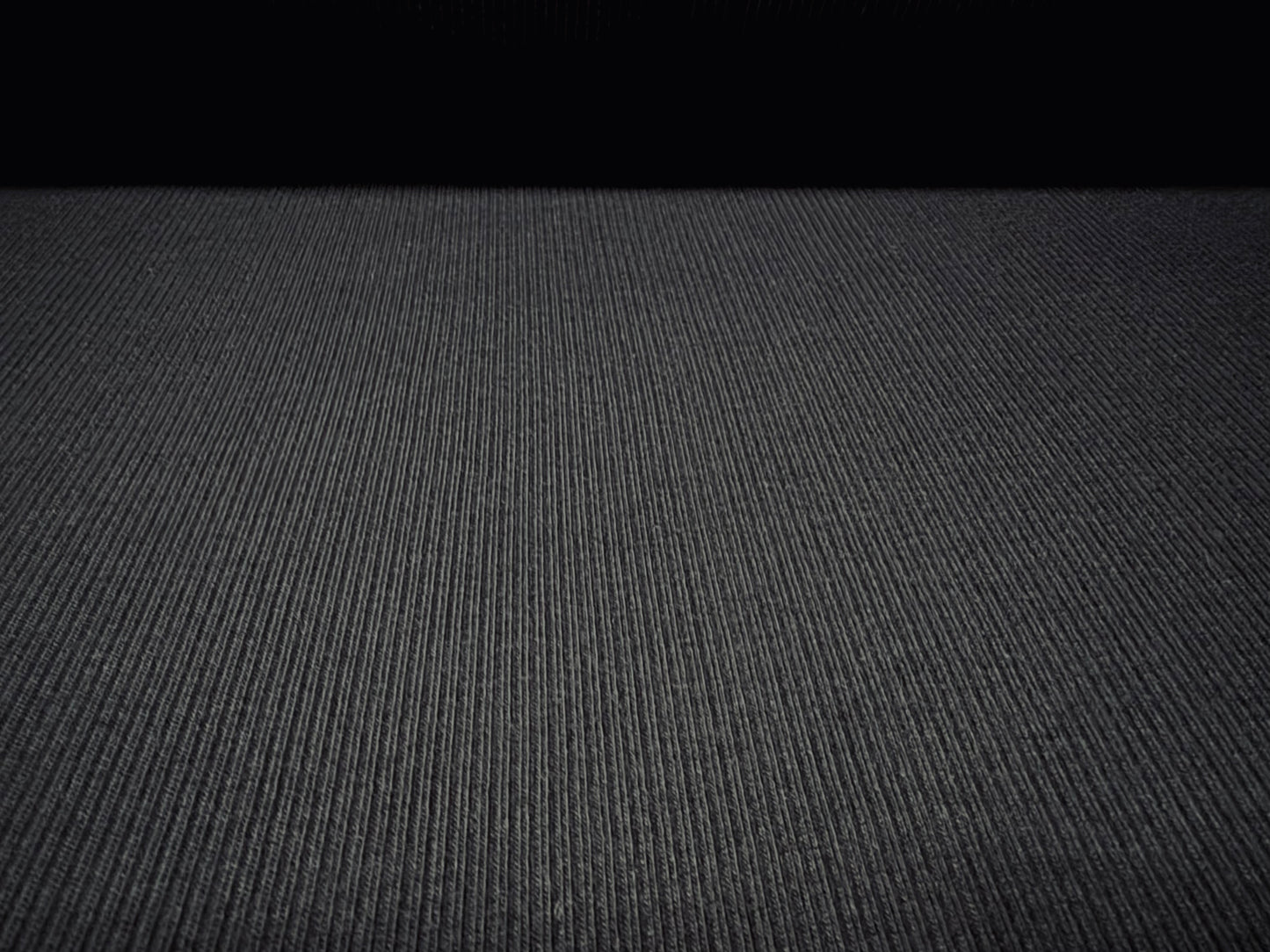 Cotton fine rib jersey fabric, per metre - plain - black