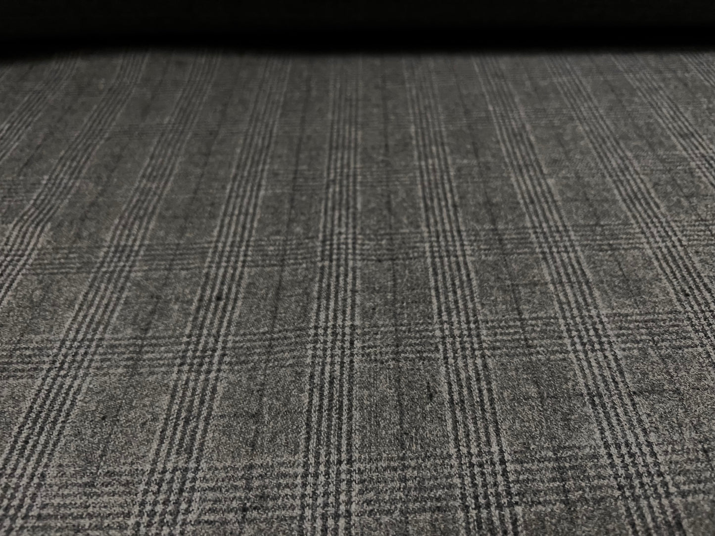Wool blend suiting jacket fabric, per metre - check - grey