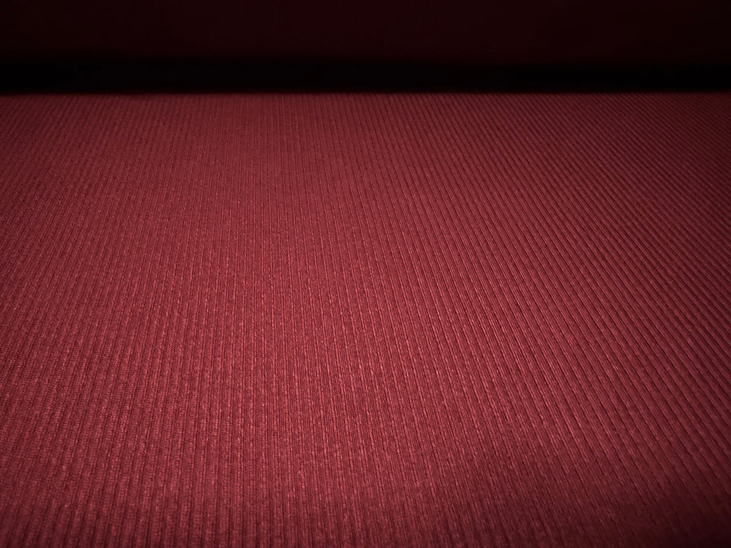Fine stretch spandex rib jersey fabric, per metre - plain - burgundy