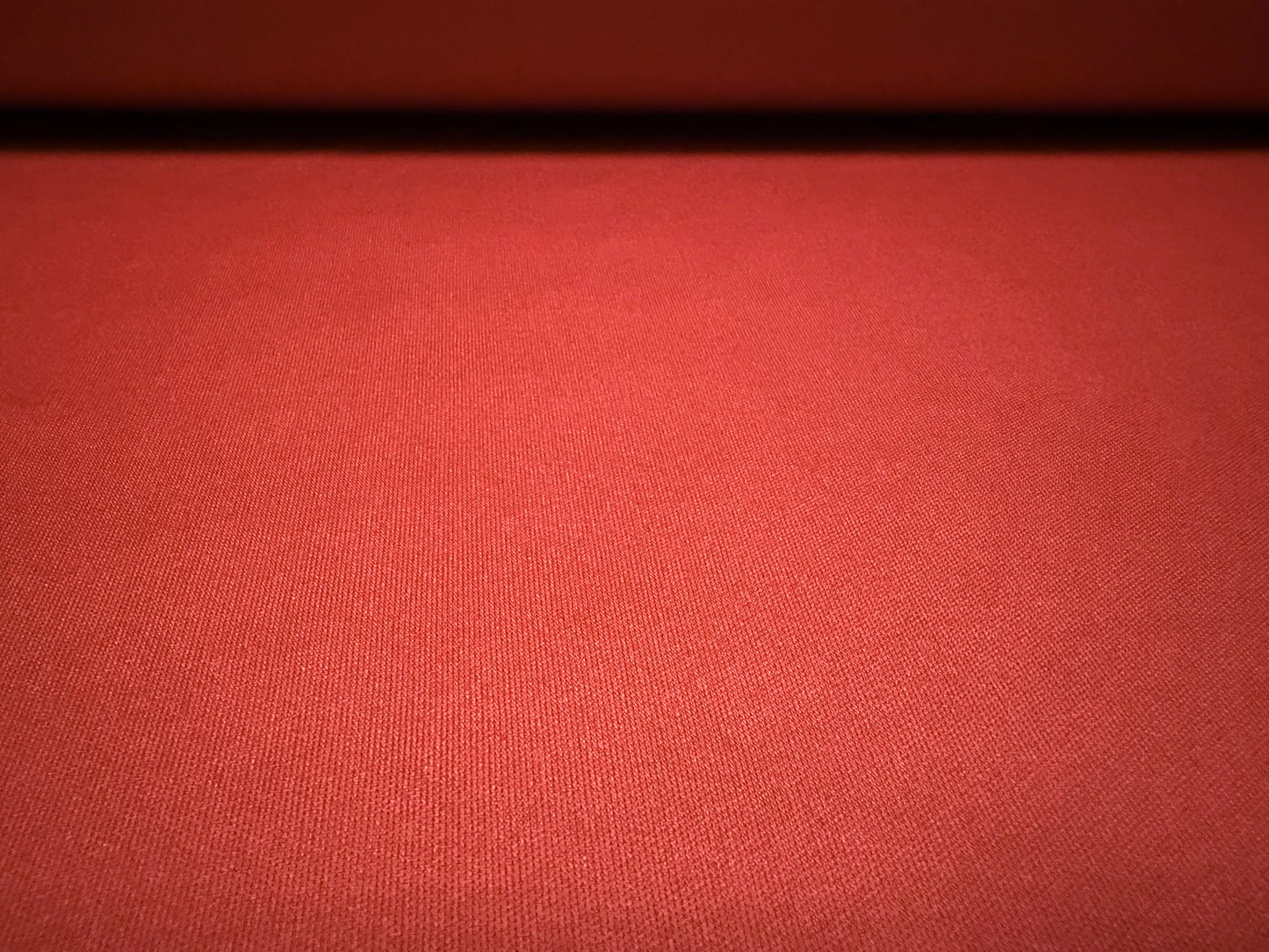 Single jersey fashion fabric, per metre - plain - brick red