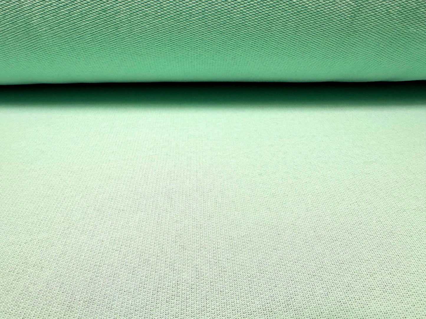 French Terry loopback sweatshirt fabric, per metre - plain - aqua