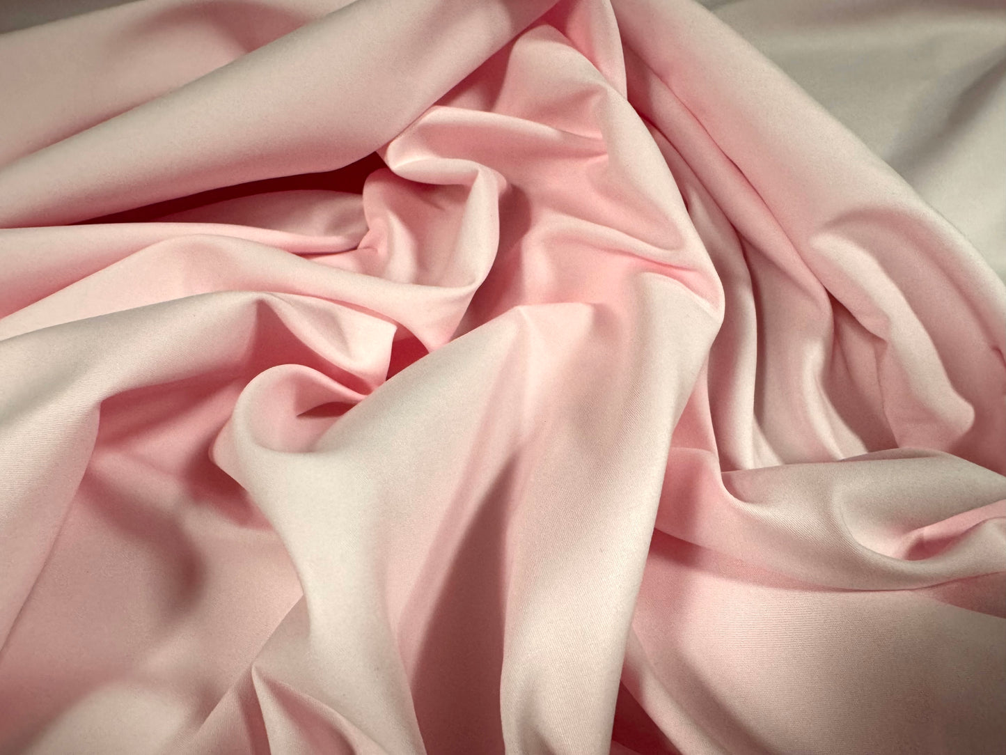 Nylon microfibre plain weave fabric, per metre - baby pink
