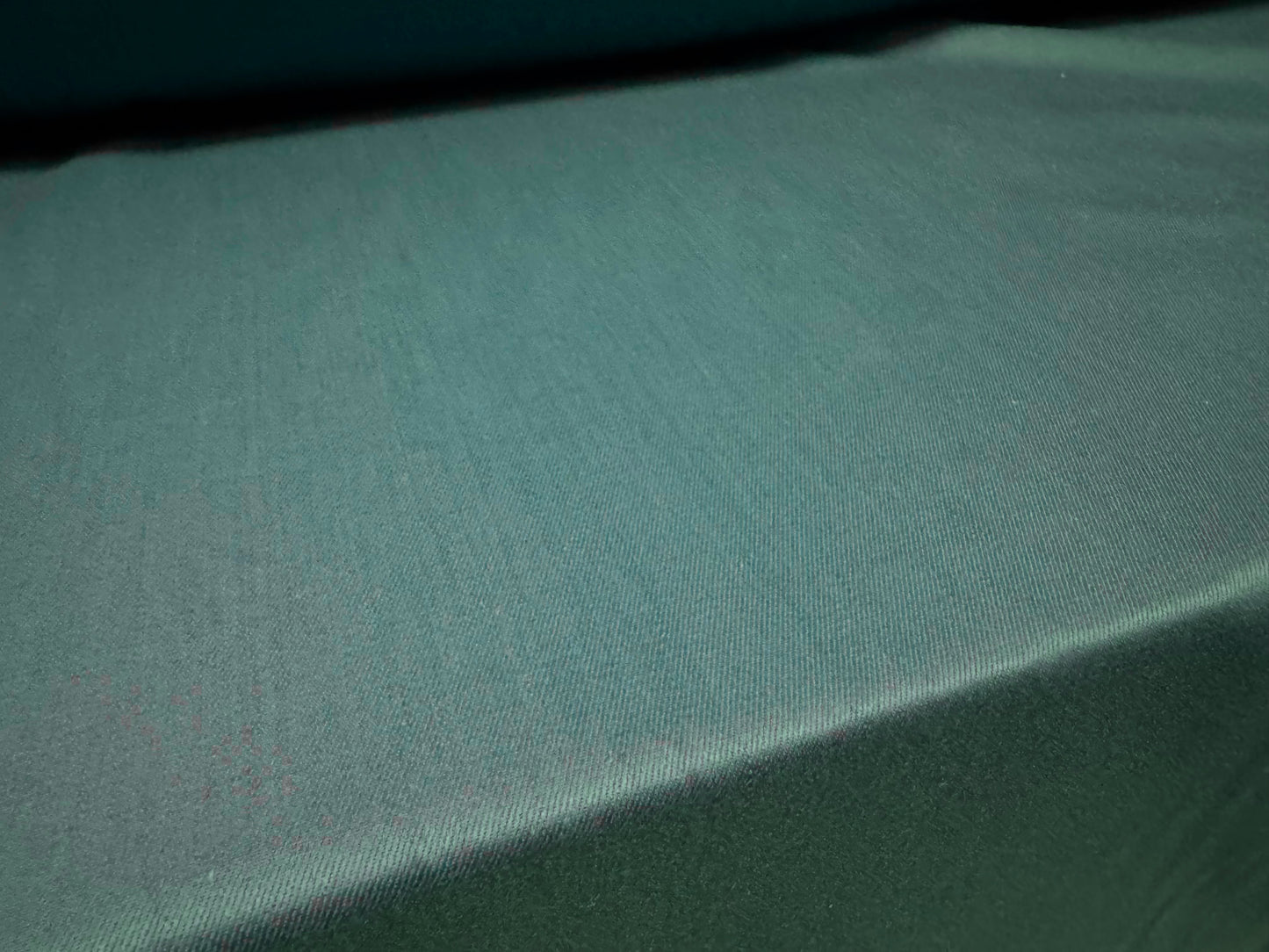 Cotton twill woven fabric, per metre - plain - teal