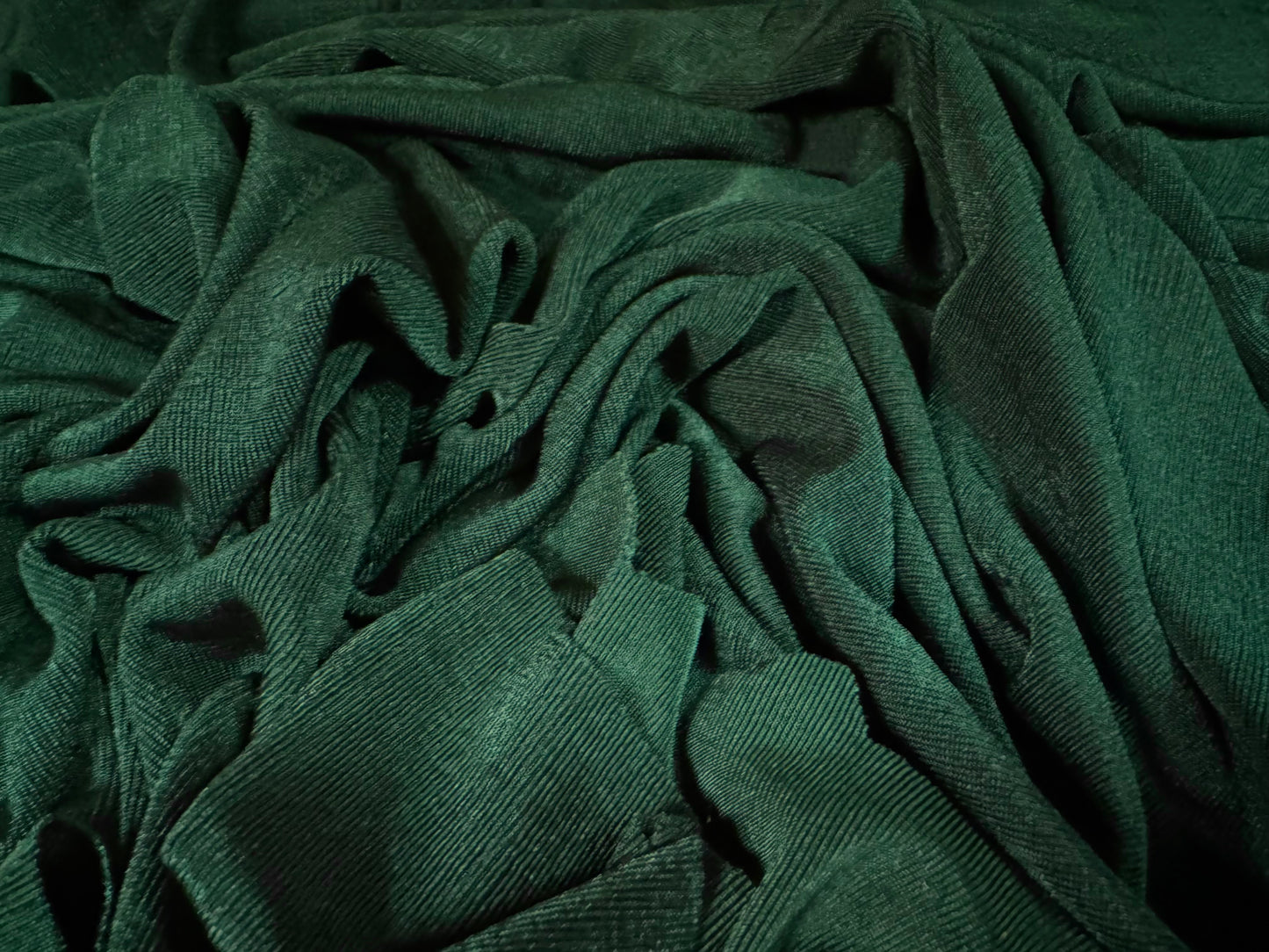 Slinky Stretch spandex jersey fabric, per metre - plain - forest green