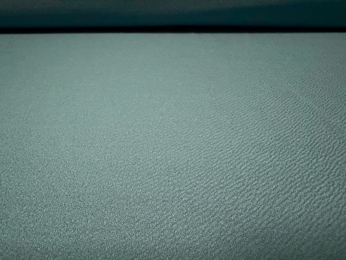 Waterfall stretch double jersey fabric, per metre - plain - Duck egg blue