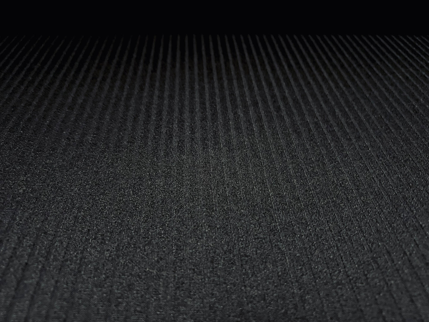 Stretch spandex rib jersey fabric, per metre - plain - black