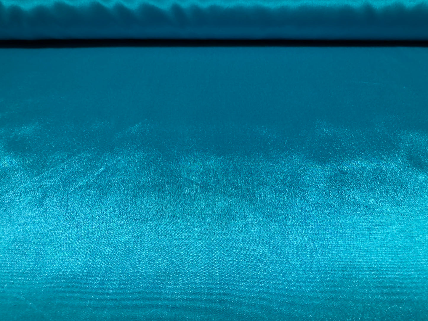 Crepe de chine woven dress fabric, per metre - plain - Caribbean Blue