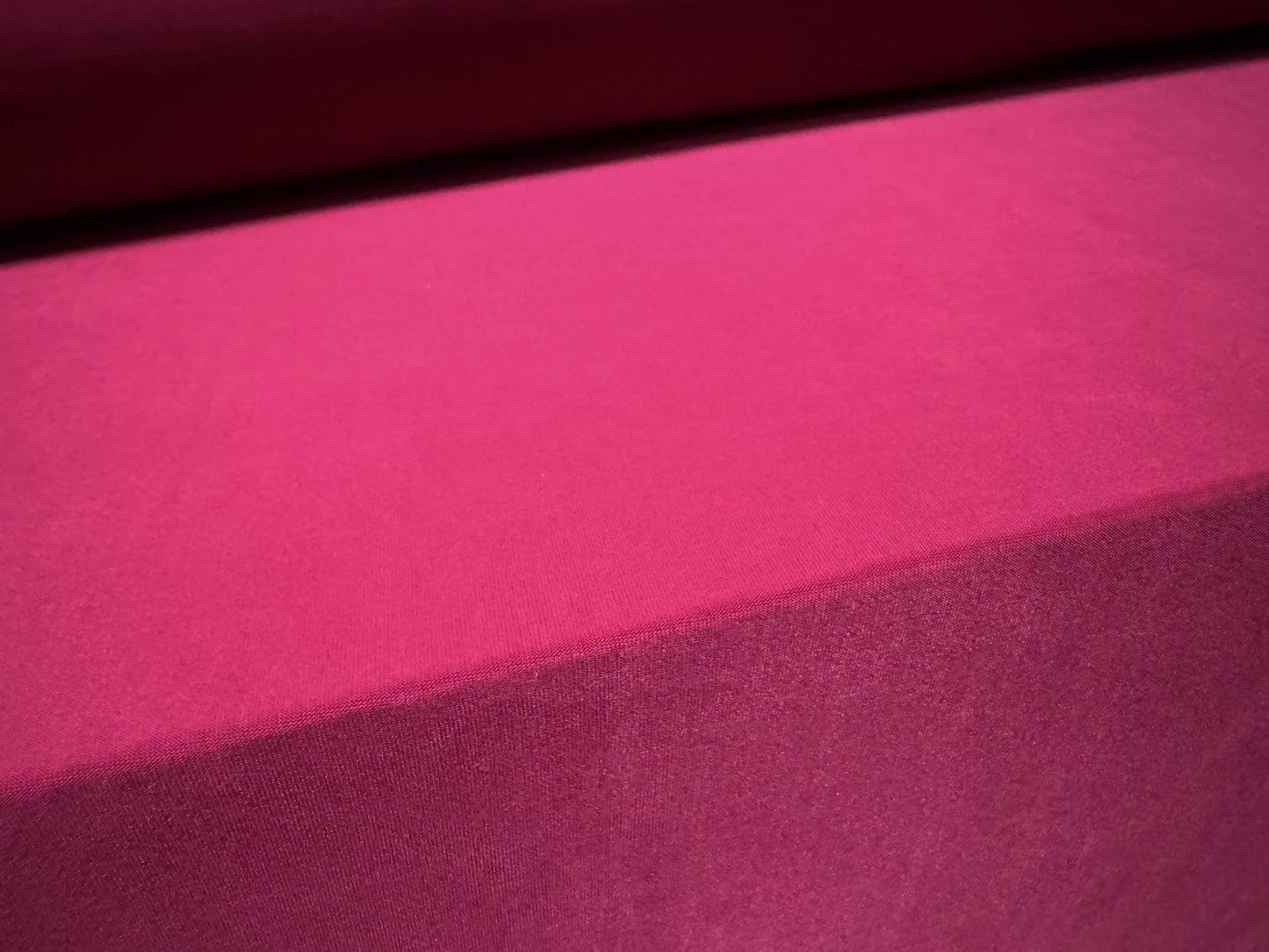 Soft touch spandex stretch jersey dress fabric, per metre - plain - fuchsia