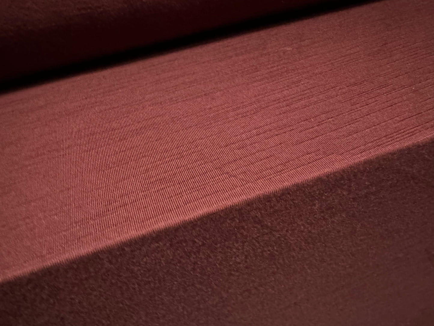 Viscose spandex stretch slub single jersey fabric, per metre - plain - maroon