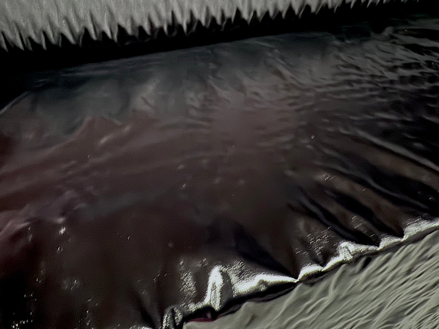 High gloss pvc fabric, per metre - Moire watermark - black