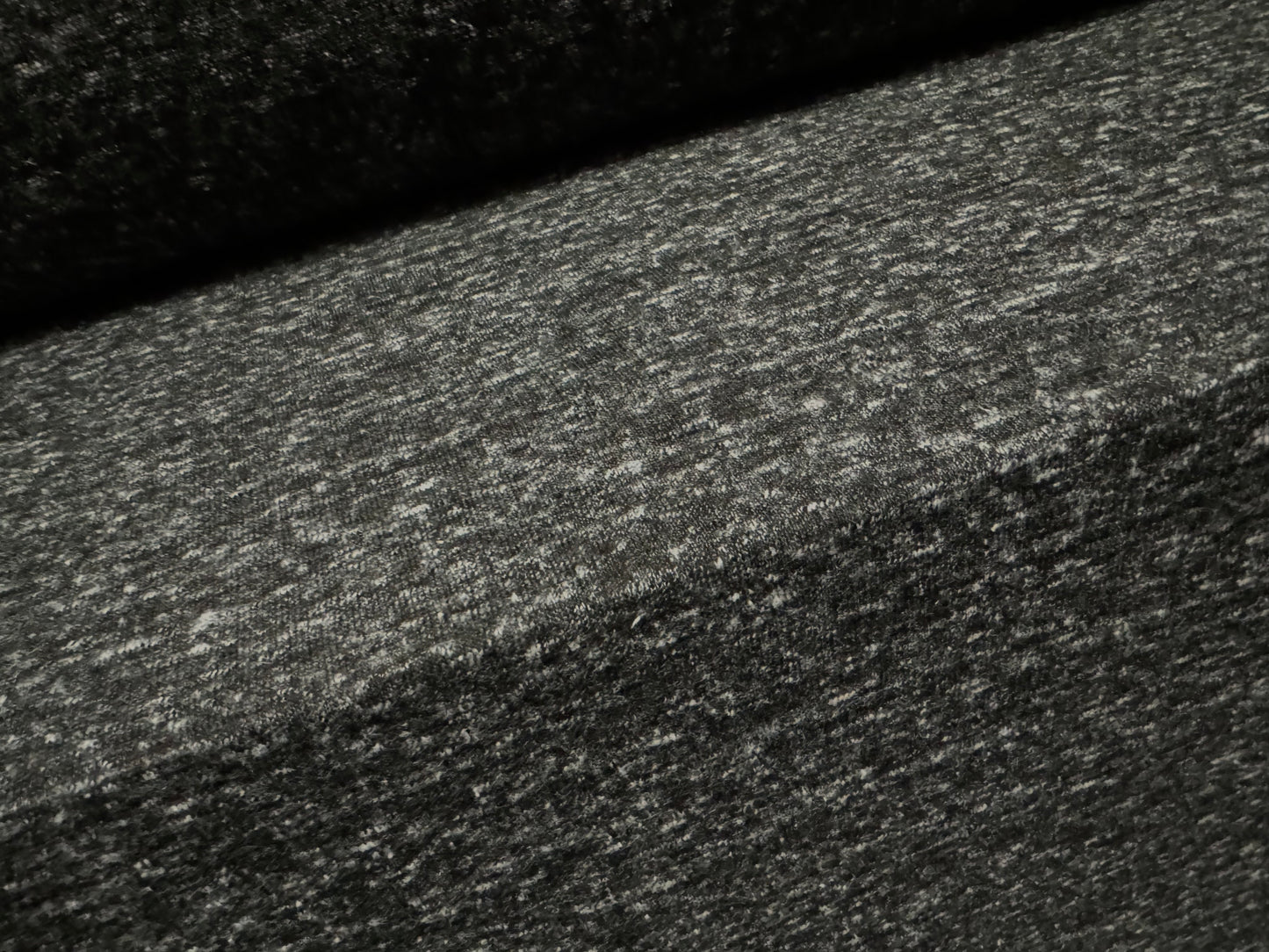 Salt & Pepper slub single jersey fabric, per metre - grey