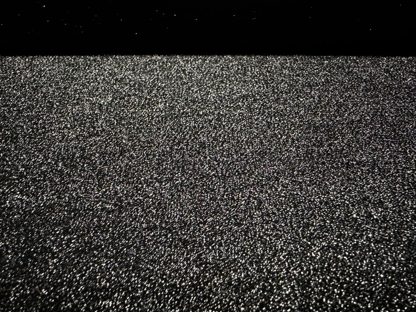 Metallic stretch single jersey fabric, per metre - black with silver lurex
