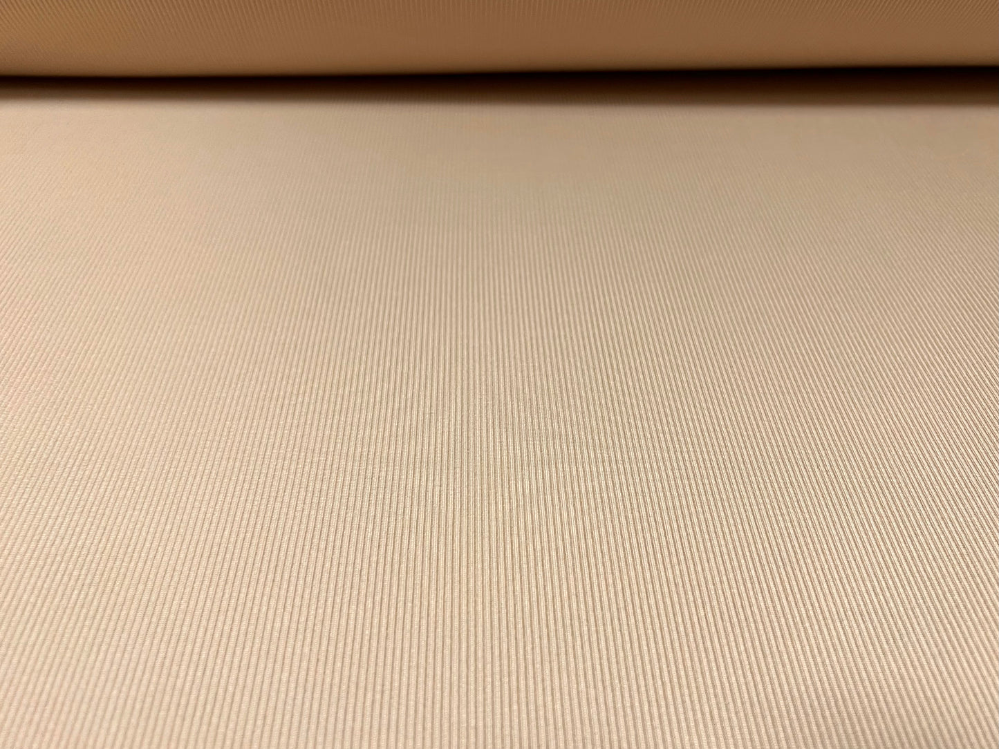 Fine ribbed spandex stretch jersey fabric, per metre - plain - beige