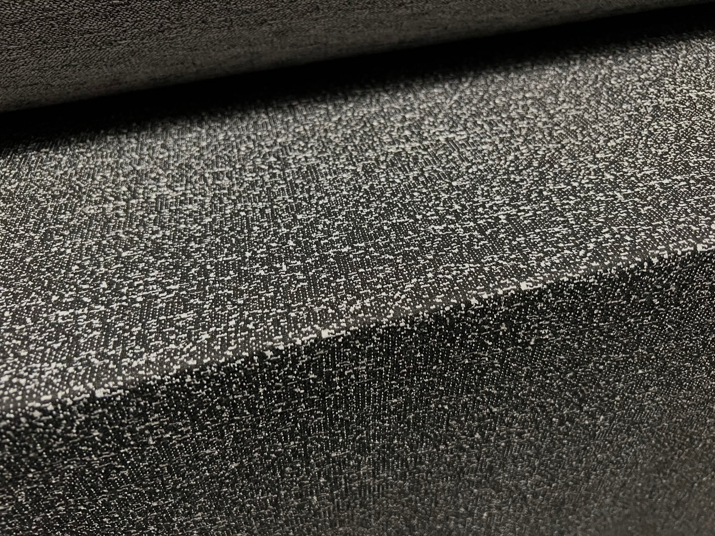 Soft Knitwear jersey fabric, per metre - salt & pepper jacquard - black & grey
