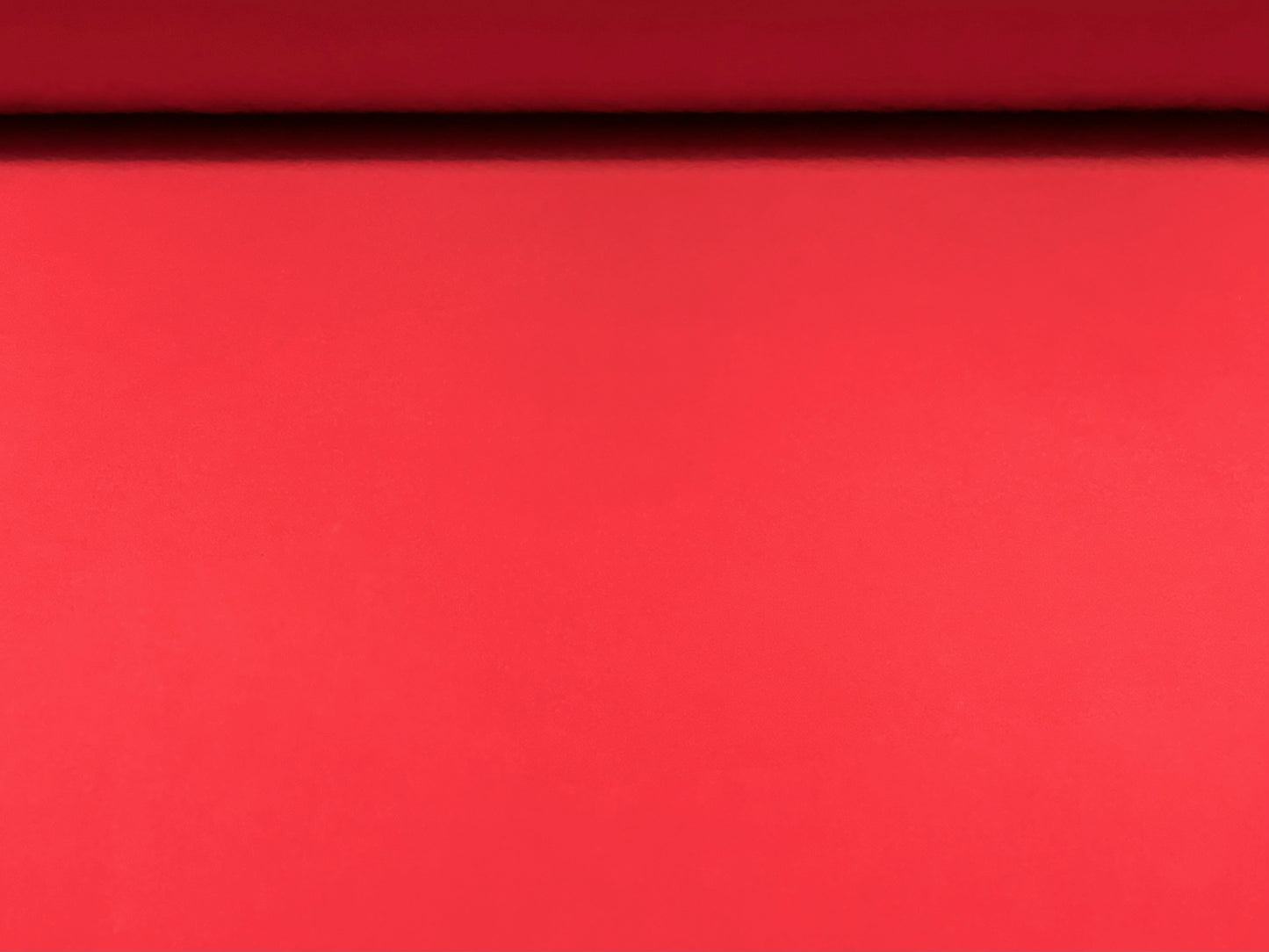 Fine Ottoman Rib Stretch Spandex Double Jersey Fabric , Per Metre - Plain - flame orange