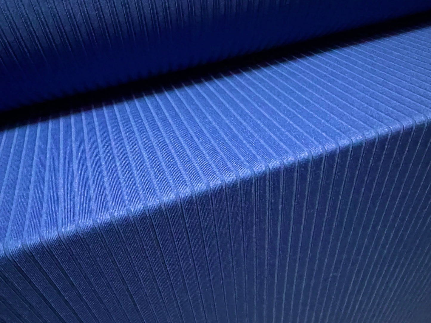 Stretch spandex rib jersey bodycon fabric, per metre - plain - cobalt blue